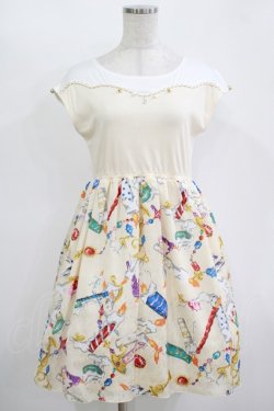 画像1: MILK / キャンドルハーフワンピース  アイボリー H-25-11-12-010-ML-OP-KB-ZH