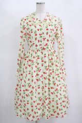 MILK / ベリー・ルージュドレス  クリーム×レッドベリー H-25-11-12-012-ML-OP-KB-ZH