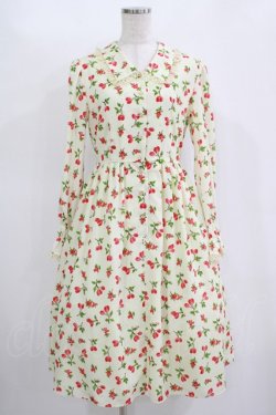 画像1: MILK / ベリー・ルージュドレス  クリーム×レッドベリー H-25-11-12-012-ML-OP-KB-ZH