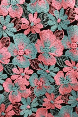 画像4: Jane Marple Dans Le Salon / Flower embroideryタブリエドレス  Sky blue×Pink H-25-11-12-014-JM-OP-KB-ZH