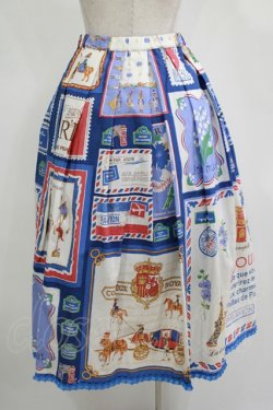 画像3: Jane Marple / Les merveilles de Parisミディスカート  フレンチブルー H-25-11-12-017-JM-SK-KB-ZH