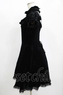 画像2: DARK IN LOVE / Star magic princess printed velvet dress XL ブラック H-25-11-12-018-PU-OP-KB-ZH