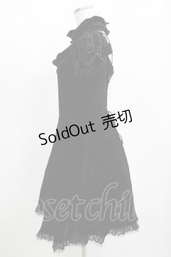 画像2: DARK IN LOVE / Star magic princess printed velvet dress XL ブラック H-25-11-12-018-PU-OP-KB-ZH