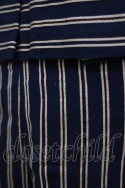 画像4: Jane Marple / ブリティッシュストライプのタックスカート  ネイビー H-25-11-12-022-JM-SK-KB-ZH