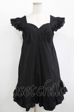 画像1: SUPER LOVERS / スカルレースベビードール  ブラック H-25-11-12-024-PU-OP-KB-ZH