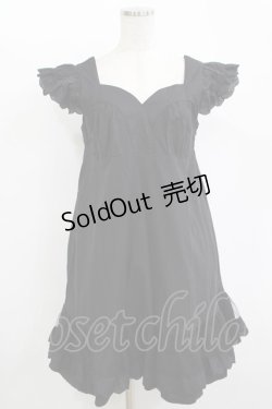 画像1: SUPER LOVERS / スカルレースベビードール  ブラック H-25-11-12-024-PU-OP-KB-ZH