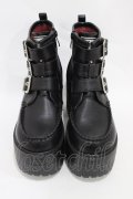 YOSUKE / 厚底ブーツ LL ブラック H-25-11-13-001-PU-SH-KB-ZH