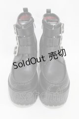 YOSUKE / 厚底ブーツ LL ブラック H-25-11-13-001-PU-SH-KB-ZH