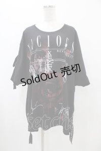 SEX POT ReVeNGe / プリントBIG TEE  ブラック H-25-11-13-041-SP-TO-KB-ZT455