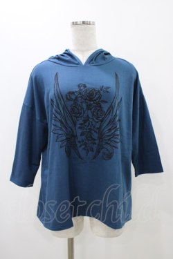 画像1: Deorart / プリントプルパーカー  ブルー H-25-11-13-047-PU-TO-KB-ZH