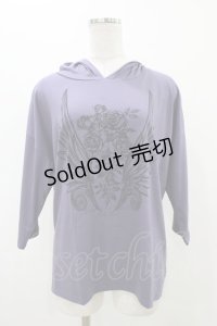 Deorart / プリントプルパーカー  パープル H-25-11-13-048-PU-TO-KB-ZH