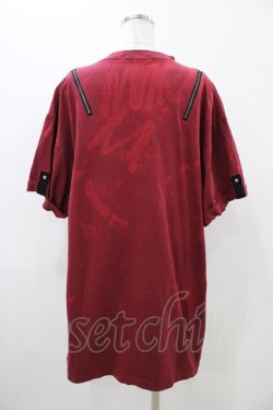 画像2: Desoro Works / Shoulder zip T-Shirt(Half) Tシャツ  レッド H-25-11-13-049-0-TO-KB-ZH