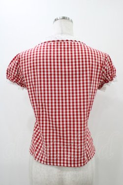 画像2: MILK / プリティーナブラウス  レッドギンガム H-25-11-13-050-ML-BL-KB-ZH