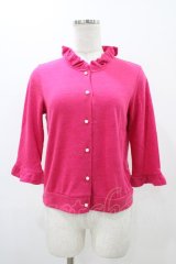 MILK / パールボタンフリルカーディガン  ピンク H-25-11-13-051-ML-TO-KB-ZH