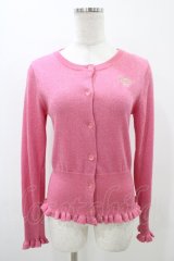 Shirley Temple / リボン刺繍ラメカーディガン  ピンク H-25-11-13-052-ET-TO-KB-ZH