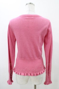 画像2: Shirley Temple / リボン刺繍ラメカーディガン  ピンク H-25-11-13-052-ET-TO-KB-ZH