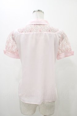 画像2: MILK / チェリーウェブブラウス  ピンク H-25-11-13-053-ML-BL-KB-ZH