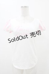 MILK / プリンセスカットソー  ホワイト×ピンク H-25-11-13-055-ML-TO-KB-ZH