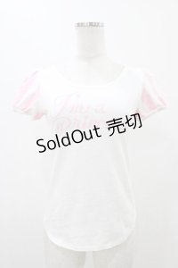 MILK / プリンセスカットソー  ホワイト×ピンク H-25-11-13-055-ML-TO-KB-ZH