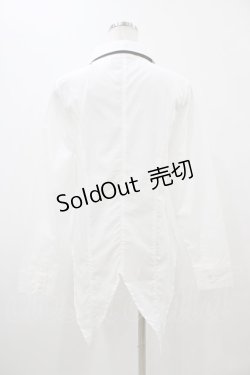 画像2: Deorart / タイ付ブラウス  白×黒 H-25-11-13-056-PU-BL-KB-ZH