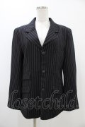 Deorart / ストライプジャケット M ブラックストライプ H-25-11-13-059-PU-JA-KB-ZH