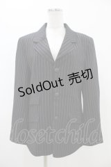 Deorart / ストライプジャケット M ブラックストライプ H-25-11-13-059-PU-JA-KB-ZH