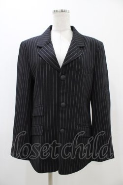 画像1: Deorart / ストライプジャケット M ブラックストライプ H-25-11-13-059-PU-JA-KB-ZH