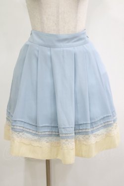 画像1: LODISPOTTO / 裾切替スカート M サックス H-25-11-13-1026-LO-SK-NS-ZH