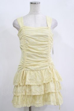 画像1: one after another NICE CLAUP / リボン付きミニワンピース Free イエロー H-25-11-13-1027-PU-OP-NS-ZH