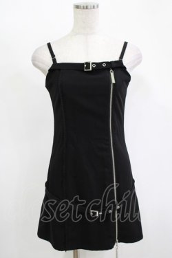 画像1: Melt the lady / skinny belt slit dress Free ブラック H-25-11-13-1028-PU-OP-NS-ZH