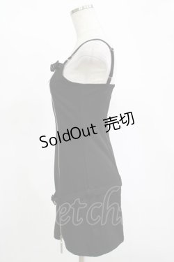 画像2: Melt the lady / skinny belt slit dress Free ブラック H-25-11-13-1028-PU-OP-NS-ZH