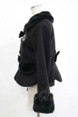 画像2: BABY,THE STARS SHINE BRIGHT / Betty Ribbonショートコート Free ブラック H-25-11-13-1030-BA-CO-NS-ZH