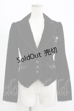 画像1: axes femme / ベロアジャケット M ブラック H-25-11-13-1032-AX-JA-NS-ZH