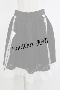 marcHenTica / はしごレースエプロン プリンセスサイズ ブラック H-25-11-13-1034-LO-SK-NS-ZH