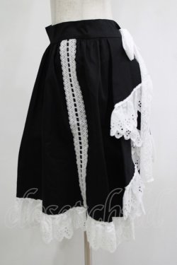 画像2: marcHenTica / はしごレースエプロン プリンセスサイズ ブラック H-25-11-13-1034-LO-SK-NS-ZH