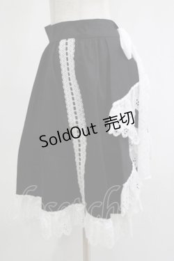 画像2: marcHenTica / はしごレースエプロン プリンセスサイズ ブラック H-25-11-13-1034-LO-SK-NS-ZH