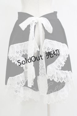 画像3: marcHenTica / はしごレースエプロン プリンセスサイズ ブラック H-25-11-13-1034-LO-SK-NS-ZH