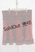 DearMyLoveWhip / リボンチャームガータースカート 6L ボルドー H-25-11-13-1035-PU-SK-NS-ZH