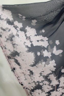 画像4: axes femme kawaii / 桜柄シアー着物風羽織 M ネイビー H-25-11-13-1036-AX-TO-NS-ZH