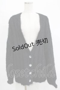 EATME / ゆるふわニットカーディガン Free ブラック H-25-11-13-1037-LO-TO-NS-ZH