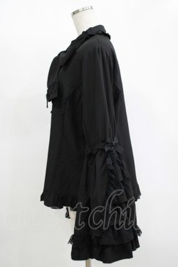 画像2: DearMyLoveWhip / フリルハイネックレースリボンプリンセスブラウス 5L ブラック H-25-11-13-1038-PU-BL-NS-ZH