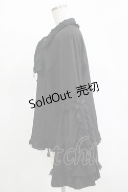 画像2: DearMyLoveWhip / フリルハイネックレースリボンプリンセスブラウス 5L ブラック H-25-11-13-1038-PU-BL-NS-ZH