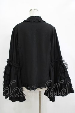 画像3: DearMyLoveWhip / フリルハイネックレースリボンプリンセスブラウス 5L ブラック H-25-11-13-1038-PU-BL-NS-ZH