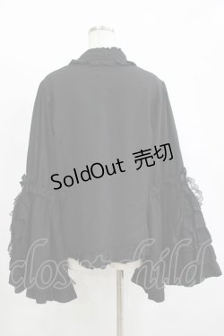 画像3: DearMyLoveWhip / フリルハイネックレースリボンプリンセスブラウス 5L ブラック H-25-11-13-1038-PU-BL-NS-ZH