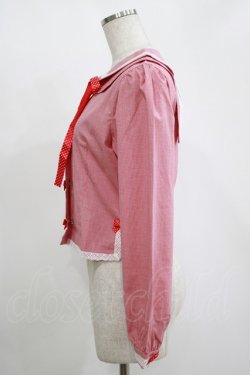 画像2: Heart E / うさみみブラウス Free レッド H-25-11-13-1040-LO-BL-NS-ZH