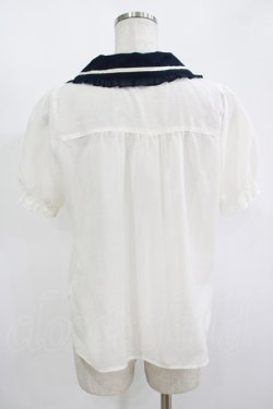 画像3: Fi.n.t / ネクタイ付きブラウス Free オフ/ネイビー H-25-11-13-1048-CA-BL-NS-ZH