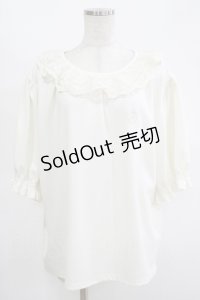 m petit by misako / レース襟プルオーバー 4L 生成り H-25-11-13-1049-LO-TO-NS-ZH