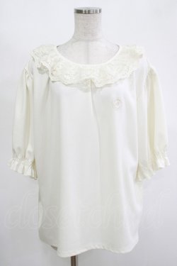 画像1: m petit by misako / レース襟プルオーバー 4L 生成り H-25-11-13-1049-LO-TO-NS-ZH