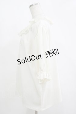 画像2: m petit by misako / レース襟プルオーバー 4L 生成り H-25-11-13-1049-LO-TO-NS-ZH