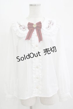 画像1: Amavel / Air Mail レースフリルブラウス Free オフ H-25-11-13-1050-CA-BL-NS-ZH